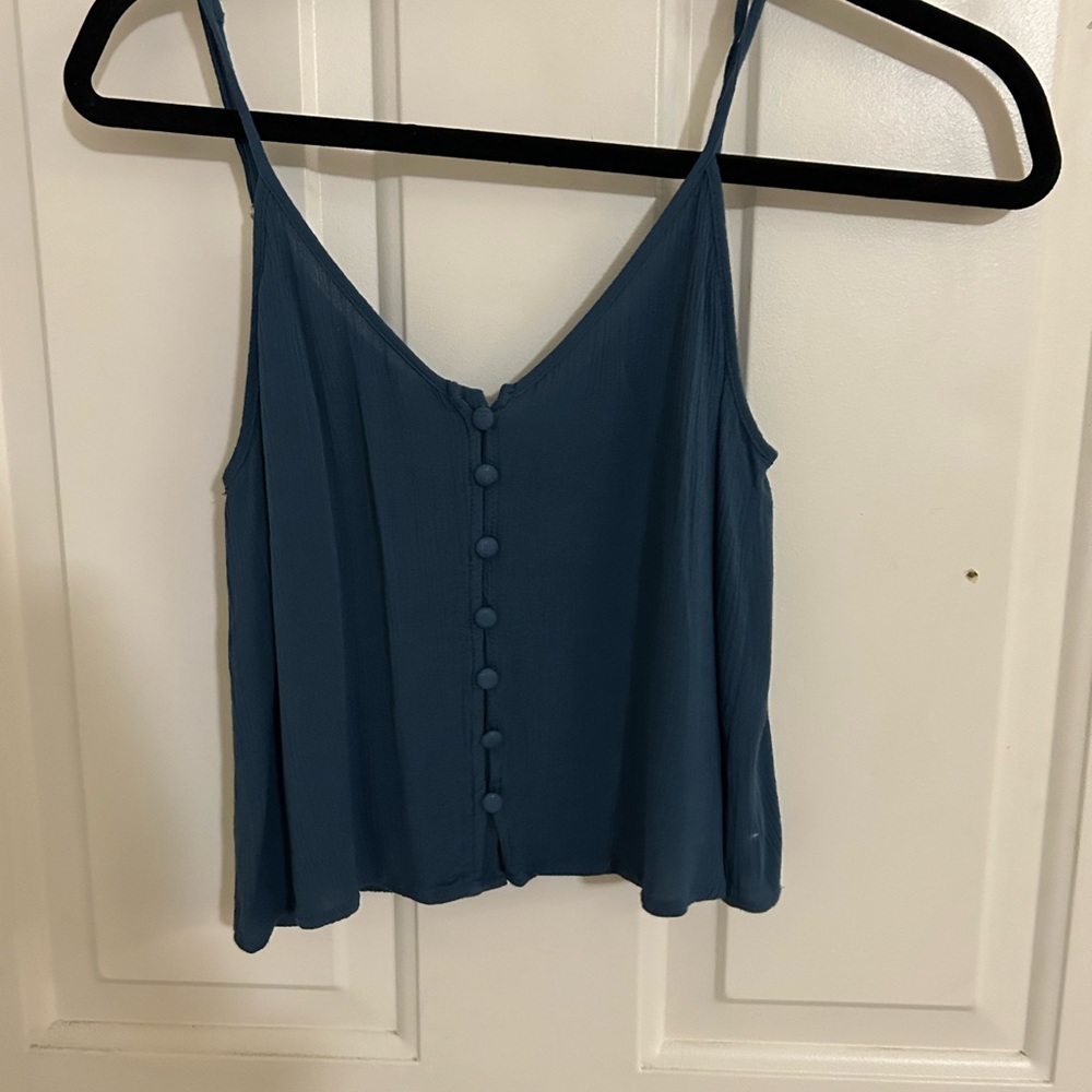 Dark blue crop top
